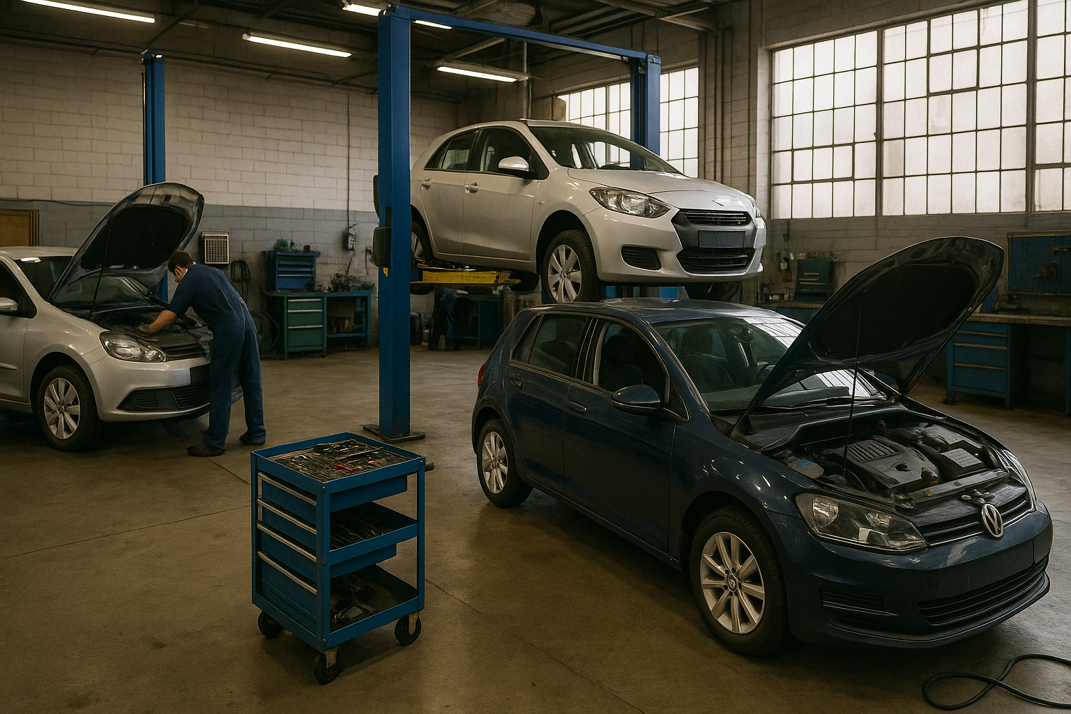 Simei - car servicing Singapore interior workshop